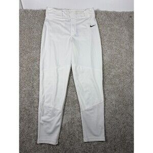 Nike Team Men’s Baseball Pants White Size Large L BQ6345-100 NWT Athletic